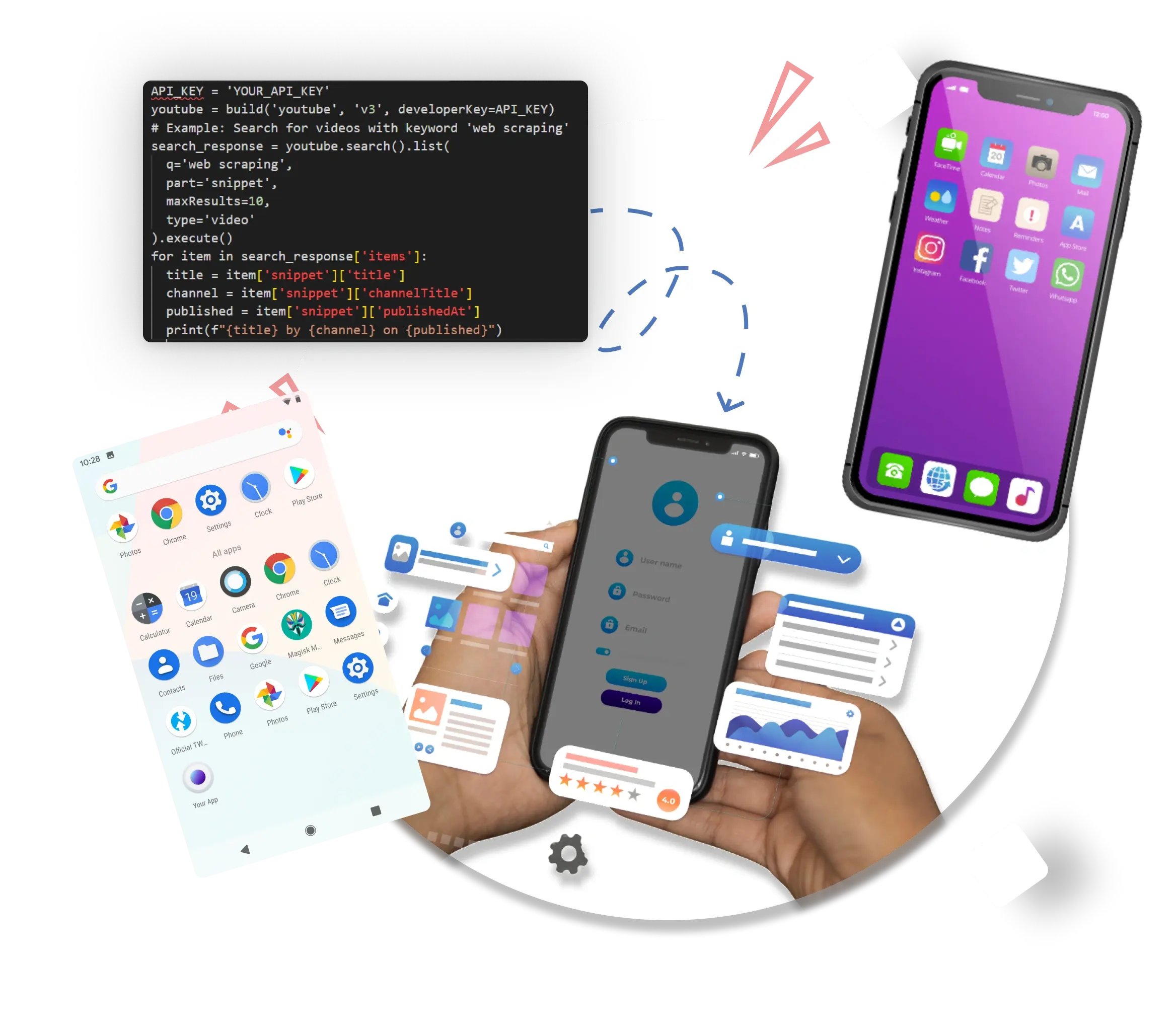 Web scraping illustration